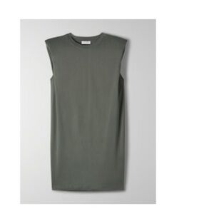 Aritzia Babaton Shoulder Pad Tshirt Dress